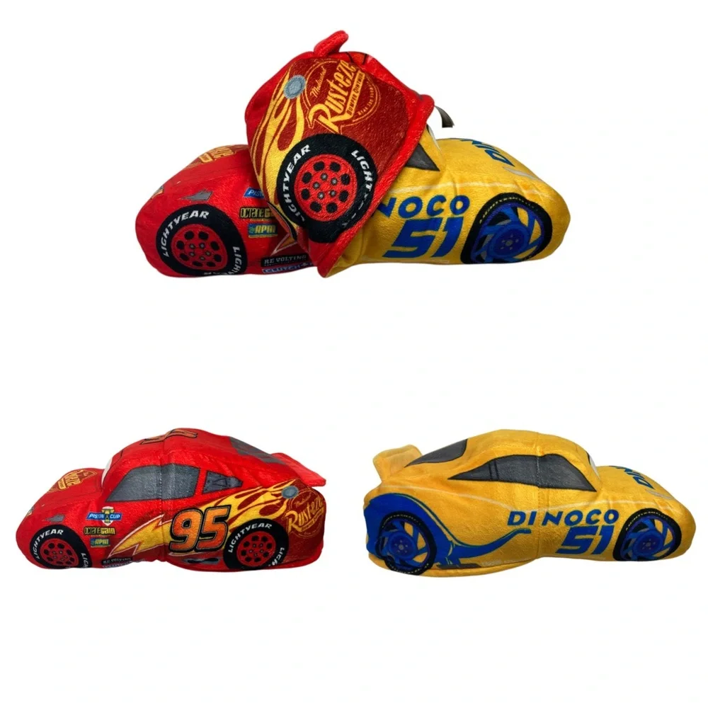 Disney Pixar Cars 3 Flip a Zoo Lightning McQueen Cruz Ramirez 14” Plush 2017 - Picture 1 of 9